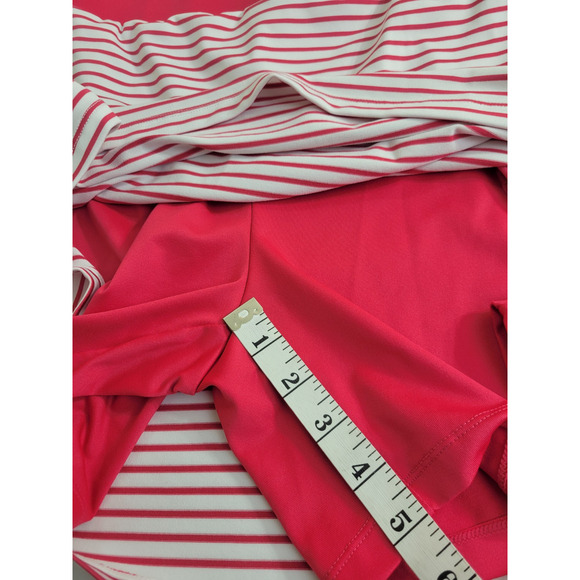 Chico's Zenergy Mini Skort Tennis Pink UPF Knit Striped Lightweight Size 1 (M) - Picture 5 of 10